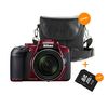 photo Nikon Coolpix B700 - rouge + Etui Nikon + Carte SDHC 8 Go + kit de plage offerts !