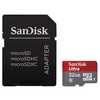photo SanDisk microSDHC 32Go Ultra UHS-I (Class 10 - 48MB/s) - avec adaptateur