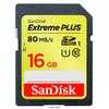 photo SanDisk SDHC 16Go Extreme PLUS UHS-I (Class 10 - 80MB/s)
