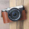 photo Ciesta Etui en cuir pour Fujifilm X-M1/ X-A1 - Marron clair