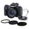 Appareil photo compact / bridge numérique Canon PowerShot G1 X Mark III + Kit paresoleil avec 3 filtres (UV,POL,ND)