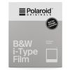Film pellicule Polaroid i-Type B&W Film noir & blanc avec cadre blanc (8 poses)