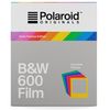 photo Polaroid 600 B&W Film avec cadre coloré - 8 poses