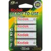 photo Kodak 4 piles AA rechargeables Ready-To-Use 2100mAh 1.2V