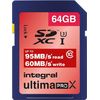 photo Integral SDXC 64 Go Ultima Pro X UHS-I 633x (95 Mb/s)
