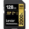 Cartes mémoires Lexar SDXC 128 Go V2 Professional UHS-II 2000x (300Mb/s)