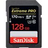 Cartes mémoires SanDisk SDXC 128 Go Extreme Pro UHS-I 1133x (170MB/s)