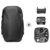 photo Peak Design Travel Backpack 30L Noir + Camera Cube Medium + Tech Pouch + Rainfly
