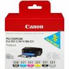 photo Canon Pack 6 cartouches PGI-550/CLI-551