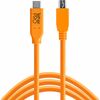 Image du Câble USB-C vers 2.0 Mini-B 5-PIN 4.6m - Orange