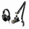 photo Rode Microphone PodMic + Casque NTH-100 + Bras PSA1+