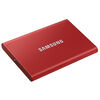 Disques durs externes Samsung SSD Portable T7 1TB Rouge USB-C