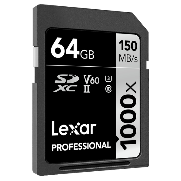 Lexar Carte SD 64GB pour Ricoh Taillle III Mémoire Kingston Toile Plus U1 UHS-I C10 