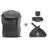 Sacs photo Peak Design Everyday Backpack 30L V2 Noir + Hip Belt + Capture V3 avec plateau