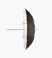 Parapluie parabolique 130cm Noir et Argent